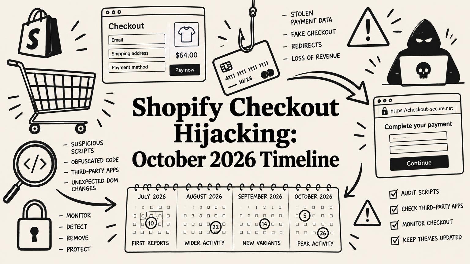 Shopify Checkout Hijacking, October 2026: Affected Apps, Full Timeline, and What to Check